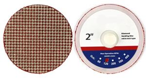 2 Inch Diamond Quick-Change Discs – Sanding Tile Stone Marble Concrete Granite Ceramics Glass 1pcs (120#)