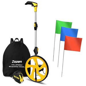Measuring Wheel with 100Pack Marking Flags Suit, Perfect Match