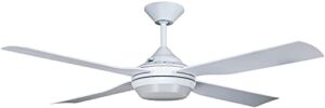 Lucci Air 21289501 Moonah 52-inch LED Light with Remote Control Ceiling Fan, White