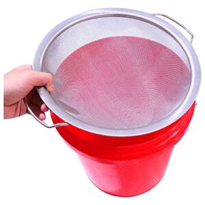 Paint Strainer Mesh Stainless Steel Paint Emulsion Honey Funnel Filter Cover Filter Tool Insert Strains unwanted Particles from Any Product 60-Mesh 11.4″ Width