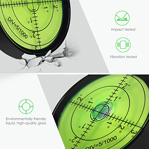 Spxatrew High Precision Round Bullseye Bubble Level Spirit Bubble Surface Level Bubble Inclinometers for Surveying Instruments, PRO Measuring Tool and Tribrachs, Ø60mm, Accuracy 15’/2 | The Storepaperoomates Retail Market - Fast Affordable Shopping