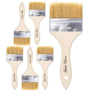 Bates- Chip Paint Brushes, 3 Inch, 6 Pack, Chip Brush, Brushes for Painting, Paint Brushes, Stain Brushes for Wood, Natural Bristle Paint Brush, 3 Inch Paint Brush, Chip Paint Brushes for Paint