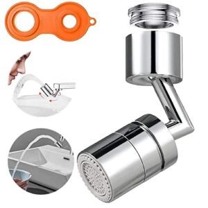 YUYIVEN 720 Degree Swivel Kitchen Sink Faucet Aerator, Dual Function Filter Faucet Head, 720 Rotating Faucet Extender for Bathroom, Flexible Faucet Sprayer Attachment