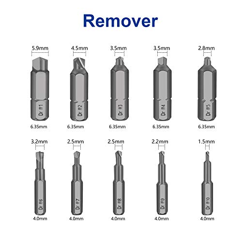 Be91eiter Damaged Screw Extractor Set, 22 PCS Stripped Kit for Broken Bolt All-Purpose HSS Remover Set with Magnetic Extension Bit Holder & Socket Adapter, Silver | The Storepaperoomates Retail Market - Fast Affordable Shopping