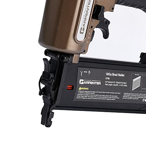 Carpenter CF50 18 Gauge Brad Nailer | Pneumatic | Brad Nails from 5/8 Inch up to 2-1/8-Inch | The Storepaperoomates Retail Market - Fast Affordable Shopping