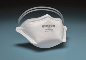 Gerson N95 Pouch Respirator (3230), NIOSH-Approved, Made in U.S.A., One-Size, 50 Respirators/Box, White