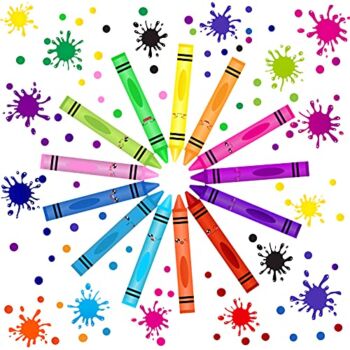 192 Pieces Crayon Wall Decals Splatter Wall Sticker and Multicolor Paint Wall Decals Crayon Splotches Polka Dot Nursery Decors Sticker for Home Nursery Classroom School Wall Decoration | The Storepaperoomates Retail Market - Fast Affordable Shopping