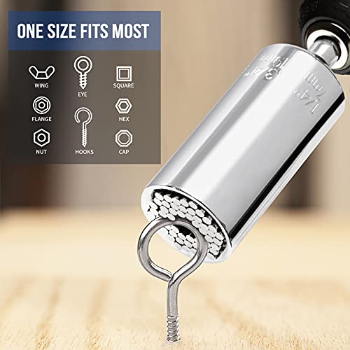 Universal Socket Tools Gifts for Men, Universal Socket Wrench with Power Drill Adapter, 7-19mm Super Socket Grip Cool Gadgets for Men, Birthday Gift for Husband Christmas Stocking Stuffers Mens Gift | The Storepaperoomates Retail Market - Fast Affordable Shopping