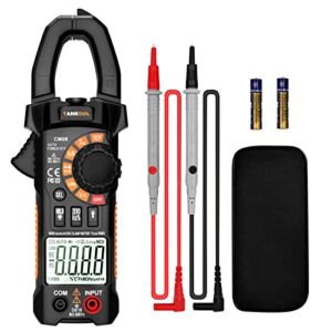 AC / DC 0-600A Clamp Multimeter, TANKOOL CM06 Professional Clamp Multimeter, Voltage Tester,T-RMS, 6000 Counts