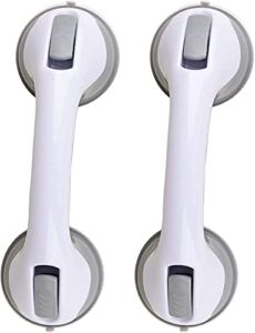 2 Pack Shower Handle for Bathtubs and Showers, Shower Grab Bars with Strong Hold Suction Cup Grip Bar, Support Handle for Handicap Elderly Seniors Baby Safety Cup Grip Non Slip for Bath
