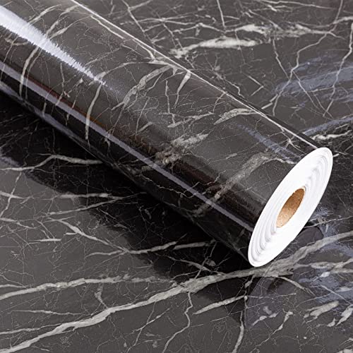 Black Marble Contact Paper for Countertops Waterproof Weiseni Vinyl countertop Peel and Stick Countertops 23.6″ x 196.8″ Self Adhesive Removable Marble Wallpaper for Kitchen Cabinet Furniture… | The Storepaperoomates Retail Market - Fast Affordable Shopping