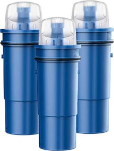 AQUA CREST Pitcher Water Filter Replacement for Pur® Pitchers and Dispensers, CRF-950Z, PPF951K, PPT711R, PPT111R, CR-1100C, PPT111W and PPT711W, NSF Certified (3 Packs)