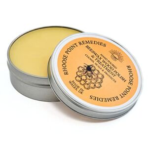 Beeswax Furniture Polish & Conditioner for Wood Enhances the Natural Beauty of Oak Pine Beech & More Seals & Protects for a Perfect Finish Bees Wax Polish (Natural, 3.4 Fl Oz)