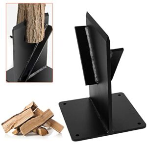 Heavy Duty Weigh 10 Pounds Firewood Kindling Splitter Chipper Cracker Heavy Steel Structure Wood Splitter Wedge Manual Log Splitter for Wood Stove and Fireplace Camping Fire Pits Pizza Oven, etc