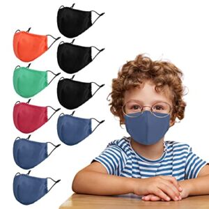 Kids Face Masks – Washable Reusable Cloth Face Masks For Kids Boys Girls, with Nose Wire and Filter Pocket, Indoor Outdoor