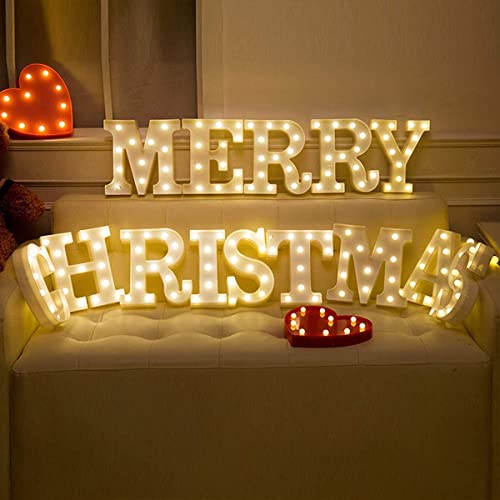 Light Up Letters, Laerjin Marquee Letters with Lights, Decorative Led Light Up Number, Light Up Number Sign for Night Light Wedding Birthday Party Christmas Home Bar – Letter Lights-O | The Storepaperoomates Retail Market - Fast Affordable Shopping