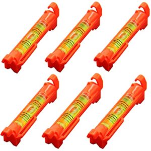 6x Hanging Bubble Line Level Tool Construction String Level Thread Level Small Horizontal Rope Bubble Spirit Levels for Leveling Ground, Brick Working, Building Trades, Surveying, Engineering