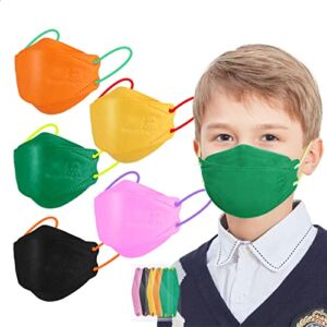 Assacalynn Kids Disposable Face Masks Individually Wrapped 25PCS Cute Mask Colorful Child Masks Boys Girls School
