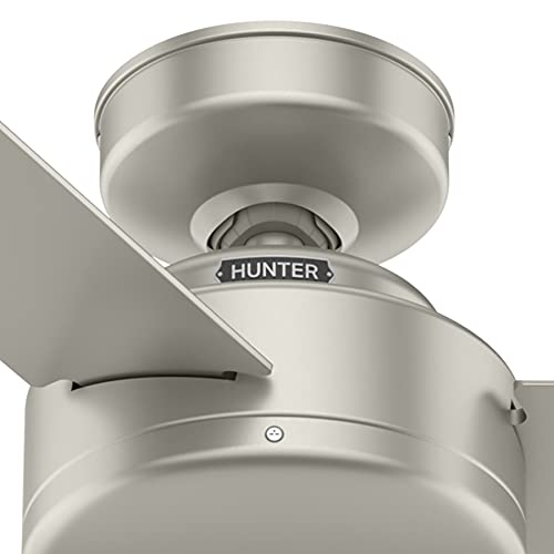 Hunter Fan 52 inch Casual Matte Nickel Finish indoor Ceiling Fan with 3 Blades (Renewed) | The Storepaperoomates Retail Market - Fast Affordable Shopping