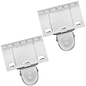 2 Pack Measuring Tape Clip Tool Tape Measure Positioning Clip Fixed Ruler Mark Tools for Corners Clamp Holder Fixed Ruler Mark Used for Most Tape Measures
