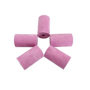 Sandblaster Gun Nozzles 5Pcs Tip Sand Blaster Replacement Cylinder Ceramic Abrasive Nozzles for Blasting (Pink)(6mm)
