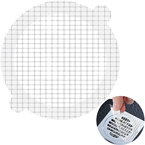 50 Pack, VIVIDLY Disposable Shower Drain Cover Hair Catcher Shower Drain Mesh Stickers, Bathroom, Laundry, Bathtub, Kitchen, Sink, Drain, for Human and pet Hair Catcher.… (50 PCS) | The Storepaperoomates Retail Market - Fast Affordable Shopping