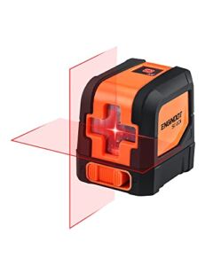 ENGiNDOT Self Leveling Laser Level 50ft, Cross Line Laser with Quick Self Leveling ,360°Magnetic Mounting Plate, Zippered Pouch, Battery Included, for Tiling and Aligning