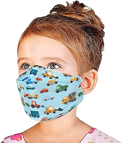 Kids Disposable Face Mask Kf94 Mask for Boys and Girls 4-Ply Protective Breathable Multicolor Comfortable Cartoon Car Mask（50Pcs） | The Storepaperoomates Retail Market - Fast Affordable Shopping