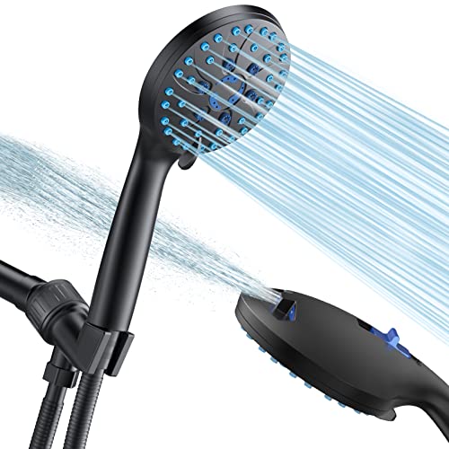 Shower Heads High Pressure with Spray, DOTTE Handheld Shower Head with Hose, Showerhead Built-in Power Wash to Clean Tub, Tile & Pets, Extra Long 6’5. Stainless Steel Hose, Wall & Overhead Brackets | The Storepaperoomates Retail Market - Fast Affordable Shopping
