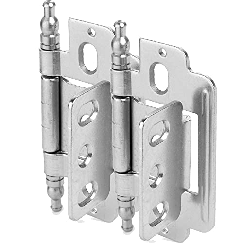 10 Pack – Cosmas 14280-SN Satin Nickel 3/4″ Inch Full Inset Partial Wrap Ball Tip Cabinet Hinge (Pair) | The Storepaperoomates Retail Market - Fast Affordable Shopping