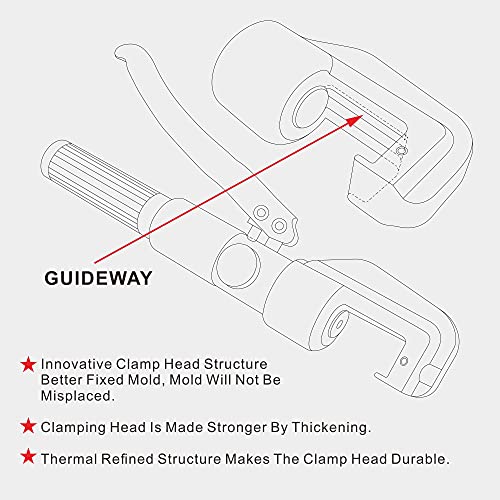 AMZCNC Hydraulic Wire Battery Cable Lug Terminal Crimper Crimping Tool 12 AWG to 00 (2/0) Electrical Terminal Wire Crimping Plier Kit,Marked with AWG | The Storepaperoomates Retail Market - Fast Affordable Shopping