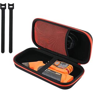ProCase Hard Travel Case for Klein Tools ET310 AC Circuit Breaker Finder and Integrated GFCI Outlet Tester, EVA Protective Storage Carrying Case with 2 Cable Ties and Inner Mesh Pocket -Black