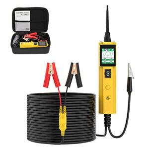 Power Circuit Probe Tester with Extra 20Ft Extension Cable Continuity/Polarity Circuit Tester AC&DC Voltage Tester Resistance/Diode Electrical Tester Buzzer Prompt Circuit Breaker Finder for 6-30V