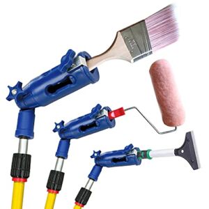 Paint Contractor Life Multi-Angle Paint Brush Extender – Paint Edger Tool for Walls, High Ceilings, Trim and Corner Painting – Paint Roller Extension Pole Attachments for Cutting in Clean