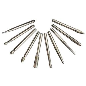 LANGTO 10PC Diamond Engraving Tip Bit – Engraving Tool Replacement for Electric Engraving Engraver Pen to Engraving Stone, Jewelry, Glass