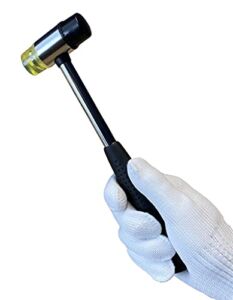 BOOSDEN Double-Faced Soft Hammer Mallet, Rubber Hammer, Soft Hammer for Home Decoration Installation Hand Tool, 25mm