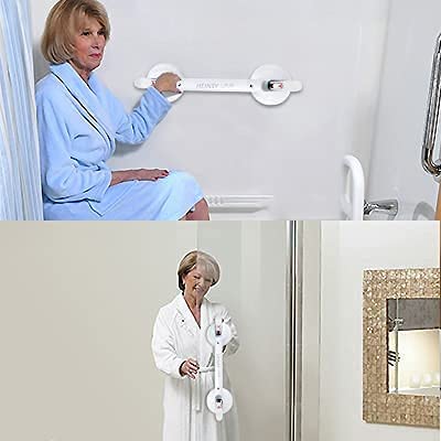 HEINSY Suction Grab Bar, Portable Shower Suction Handle Bar Suction Grip Bar Bathtub Handle with Strong Hold Suction Cup Fitting and Rapid Release for Bathroom(18.5inch, Max Capacity :253lb） | The Storepaperoomates Retail Market - Fast Affordable Shopping