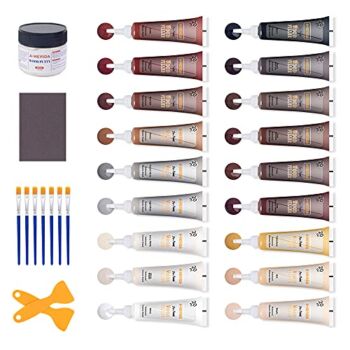 Wood Floor and Furniture Repair Kit Wood Filler Scratch Repair for Hardwood Laminate Floor Furniture Touch Up Kit, Restore Any Wood, Oak, Cherry, Walnut, 18 Colors with Putty, Gray Brown White Black | The Storepaperoomates Retail Market - Fast Affordable Shopping
