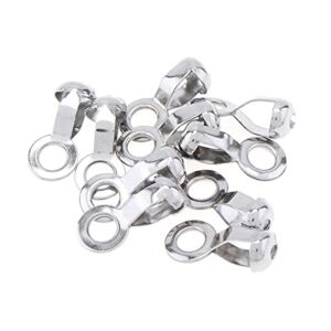 RTNLIT 10Pcs Ball Chain Pull Loop Connectors Ceiling Fan Lamp Pull Loop Stainless Steel Chain Connectors for 4.5mm Bead Chain