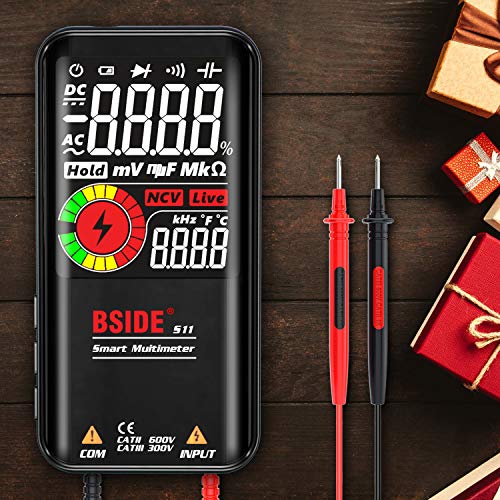 BSIDE Digital Multimeter Color LCD 3 Results Display 9999 Counts Voltmeter Rechargeable with Smart Mode Capacitance Hz Diode Duty Cycle Voltage Tester | The Storepaperoomates Retail Market - Fast Affordable Shopping
