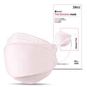 ANYGUARD The Solution Mask [Made in Korea] KF94 – 10 Individual Packages into Recyclable Paper – Exceptionally Breathable – (Blossom Pink)