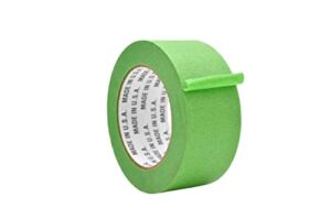 WOD PMT22G Multi-Surface Green Painter’s Tape – 2″ x 60 yds. Thick & Wide Extra Strength Masking Tape for Floors and Ceilings Marking, Edge Finishing, Labeling, and Remodeling, with Clean Removal.