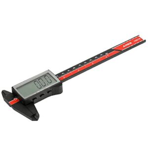 ARES 10019 – 6-inch Carbon Composite Digital Calipers with Oversized LCD Screen – Digital Calipers Measures Inches and Millimeters – Auto-Off Function