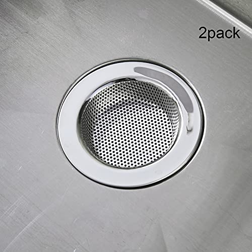 Kitchen Sink Strainer Stainless Steel, LASSHSWA Kitchen Sink Drain Strainer，Sink Strainers for Kitchen Sinks with Large Wide Rim 4.5″ Diameter (2 Pack) | The Storepaperoomates Retail Market - Fast Affordable Shopping