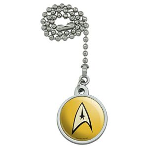 GRAPHICS & MORE Star Trek Command Shield Ceiling Fan and Light Pull Chain