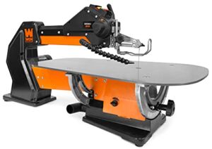 WEN LL2156 21-Inch 1.6-Amp Variable Speed Parallel Arm Scroll Saw with Extra-Large Dual-Bevel Steel Table