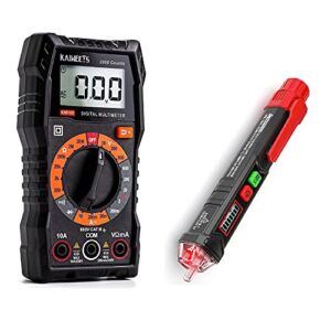 KAIWEETS Multimeter KM100 with Case & Voltage Tester HT100