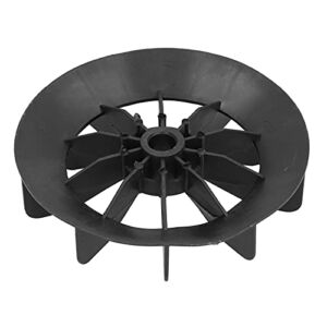 Small Air Compressor Fan Blades Replacement, Electric Fan Blades Kit Black Engineering Plastic Fan Replacement Blades 14mm Shaft 150mm Outer Diameter Ball Type