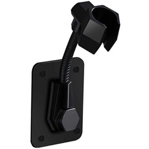 Shower Head Holder Strong Adhesive 360 Degree Rotatable Adjustable Handheld Shower Wand Holder Wall Mount Bracket for Bathroom