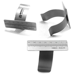 MEDSPO Professional Dental Orthodontic Gauge | Bracket Height Moveable Adjustable Locator | Positioning Measuring | Dentist Lab Measuring Instruments (Finger Ruler)